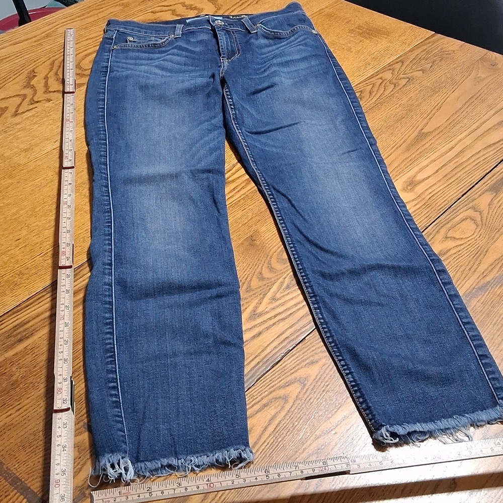 7 FOR ALL MANKIND Womens Jeans 25 BLUE ROXANNE ANKLE Pants Used Denim